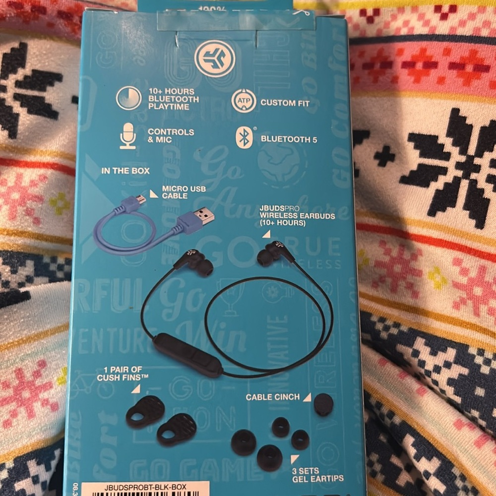 JBuds Pro Wireless Earbuds - Black - Picture 2 of 2